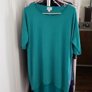Lularoe Irma Tunic size M teal